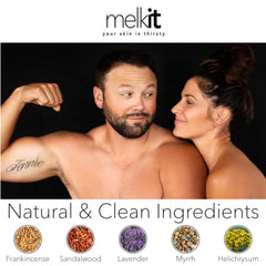 Melkit Bodymelk cream after sun quench ideal for calm skin.