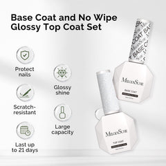 MelodySusie base coat application edge brush helps cover nail edges smoothly.