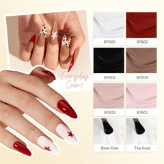 MelodySusie base and top coats included to complete gel manicure Kit.