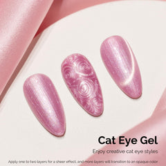 MelodySusie bubblegum pink glitter holographic gel polish adds vibrant shine.