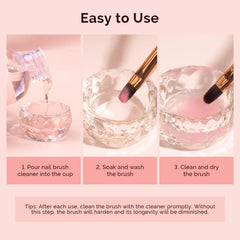 MelodySusie daily-maintenance formula protects bristles during routine cleaning sessions.