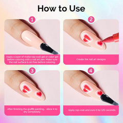 MelodySusie durable color-rich pens with no fading on deep polishes