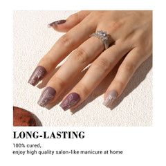 MelodySusie dual-cuticle-fit nail strips adapt to various nail shapes.
