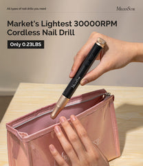 MelodySusie forward and reverse rotation simplifies shaping and tool changes during nail sessions.