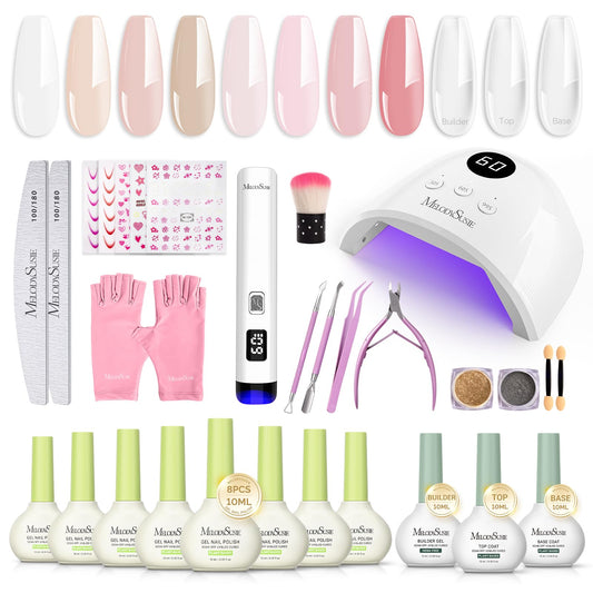 MelodySusie gel nail polish kit box for easy at-home manicures.
