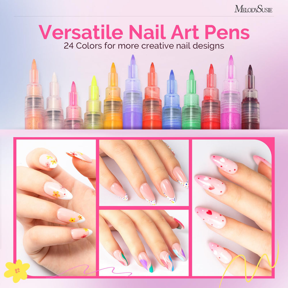 MelodySusie 0.7mm tip for precise lines in nail art designs.