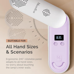 MelodySusie P-PLUS20F portable nail lamp for on‑the‑go use.