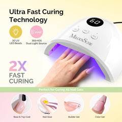 MelodySusie P-Plus30F nail dryer delivering fast gel curing at home.