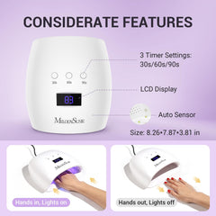 MelodySusie P-Plus30I compact design fits small spaces for home nail care.