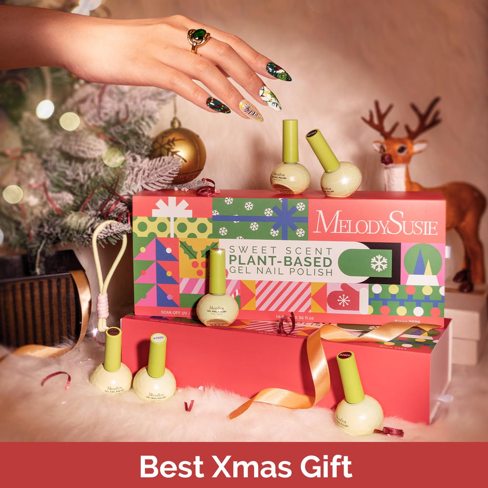 MelodySusie pine green polish swatch for festive looks.