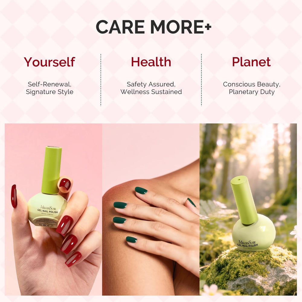 Plant-based, 3-free formula suitable for sensitive skin.