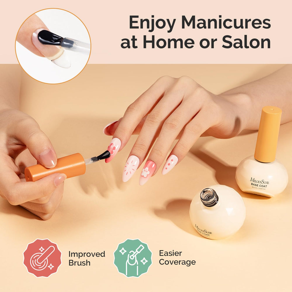 MelodySusie round brush applying gel smoothly with precise control along edges