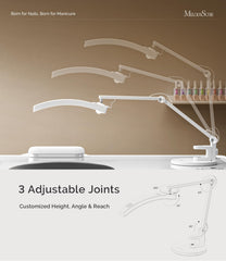 MelodySusie S-Pro29G three lighting modes support nail care, art, and curing tasks.