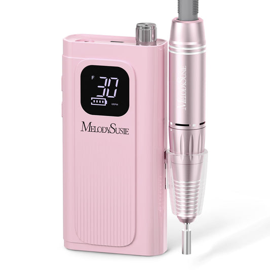 MelodySusie SC300F nail drill with clip-on LCD display for precise speed control.