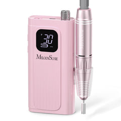 MelodySusie SC300F nail drill with clip-on LCD display for precise speed control.