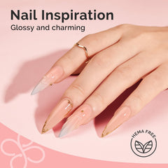 MelodySusie self-leveling gel applies smoothly for an even finish.