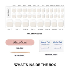 Included nail file and prep wipes help prep and apply MelodySusie strips