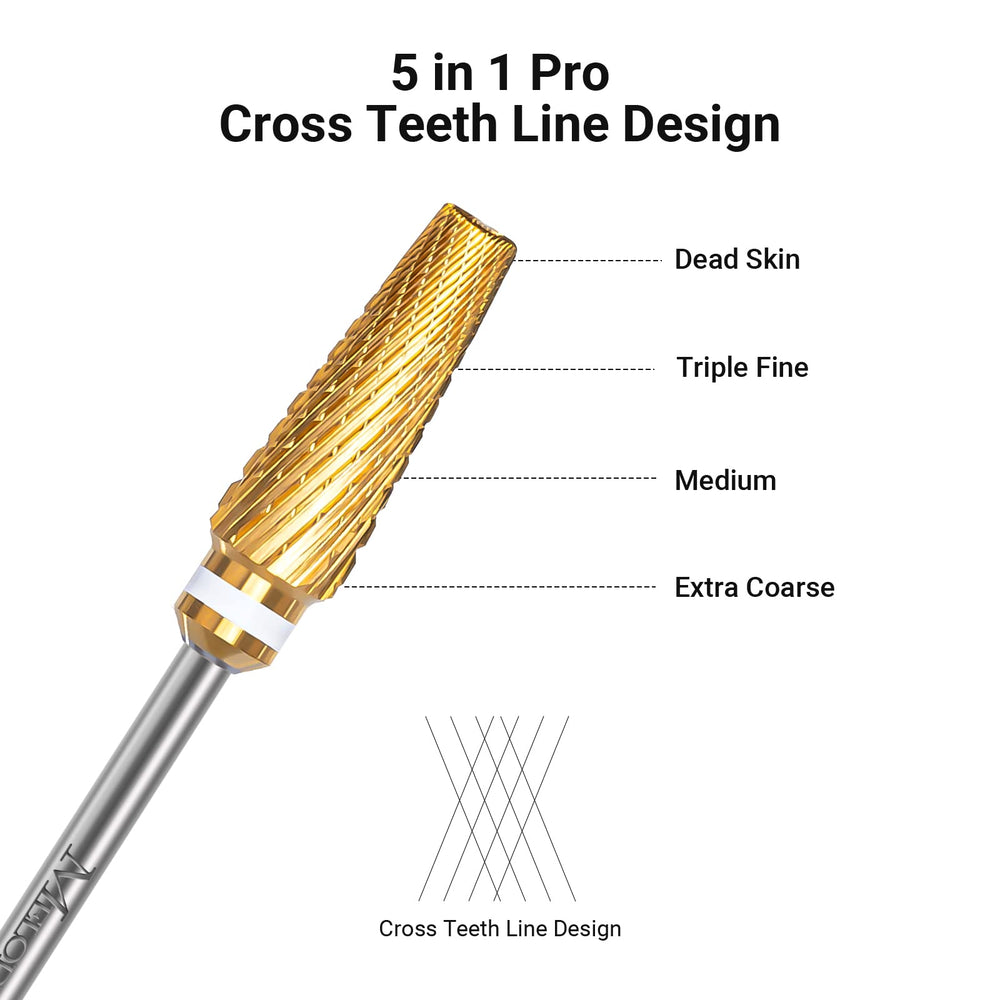 MelodySusie Upgrade 5in1 middle-layer color-gel bit for efficient shaping