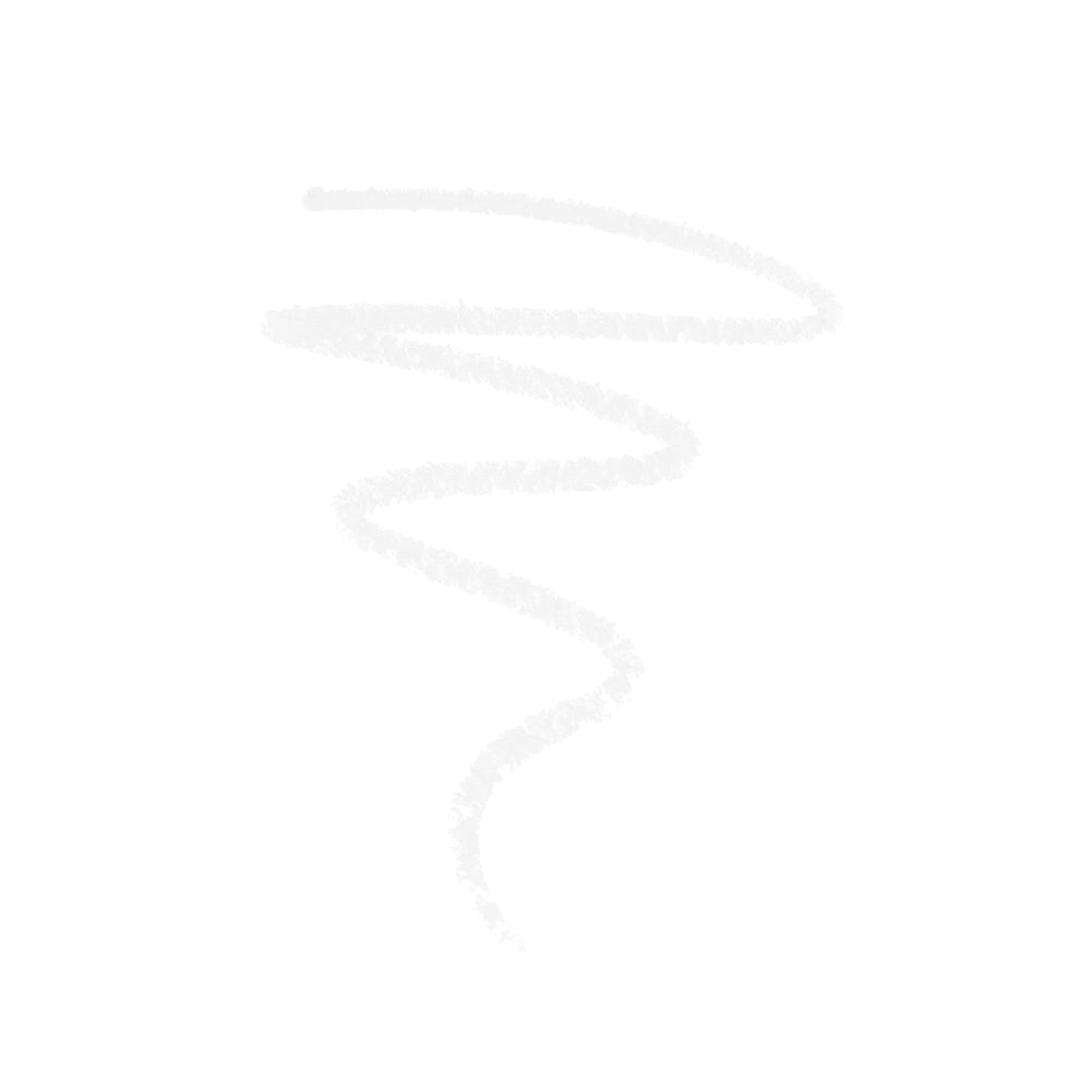 Close-up of Melt Milkweed Slick Waterline Pencil for a crisp white look that enhances eyes