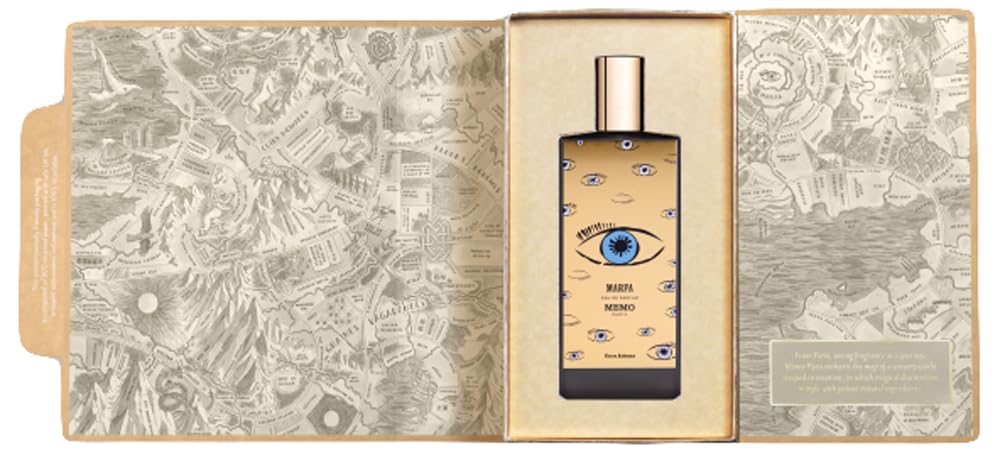 Memo Paris Marfa packaging box, luxurious unboxing for gifting.