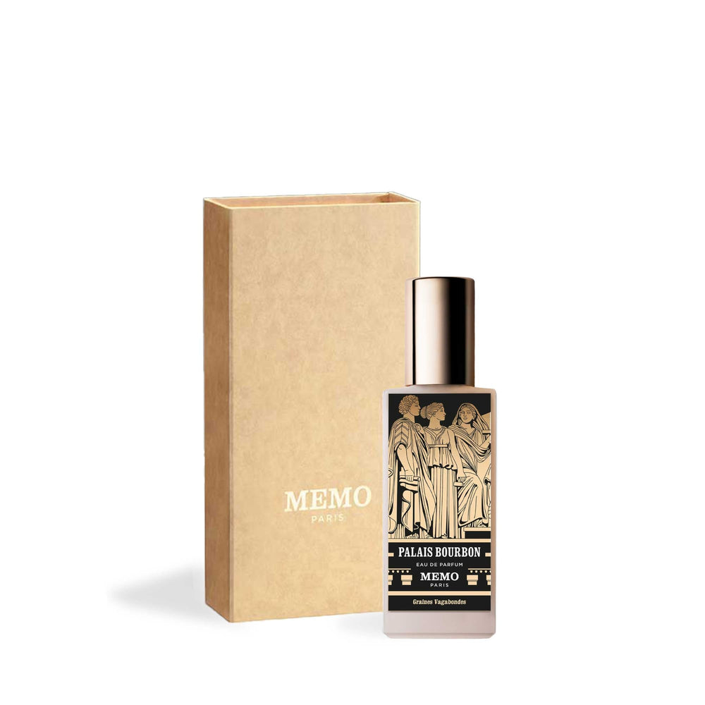 Memo Paris Palais Bourbon oud-spice detail hints at a complex, lasting aroma.