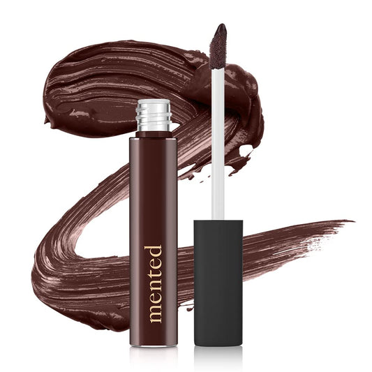 Mented Baby Brown lip gloss bottle showing rich, moisturizing shine