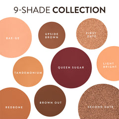 Mented seven matte shades blendable neutrals for crease definition