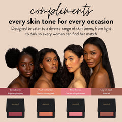 Open Peach for the Stars palette reveals four shimmering peach tones for a radiant glow.