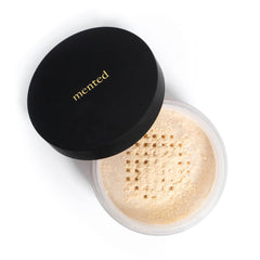 Mented pressed powder compact shown for oil control and a matte finish.
