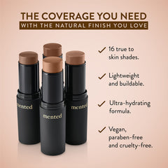 Mented stick foundation concealer-contour on-the-go blends seamlessly for quick sculpted looks.