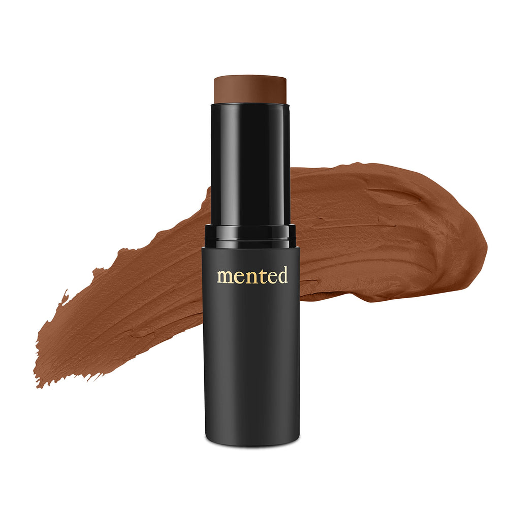 Mented Stick Foundation packaging highlights inclusive shade range for all skin tones.