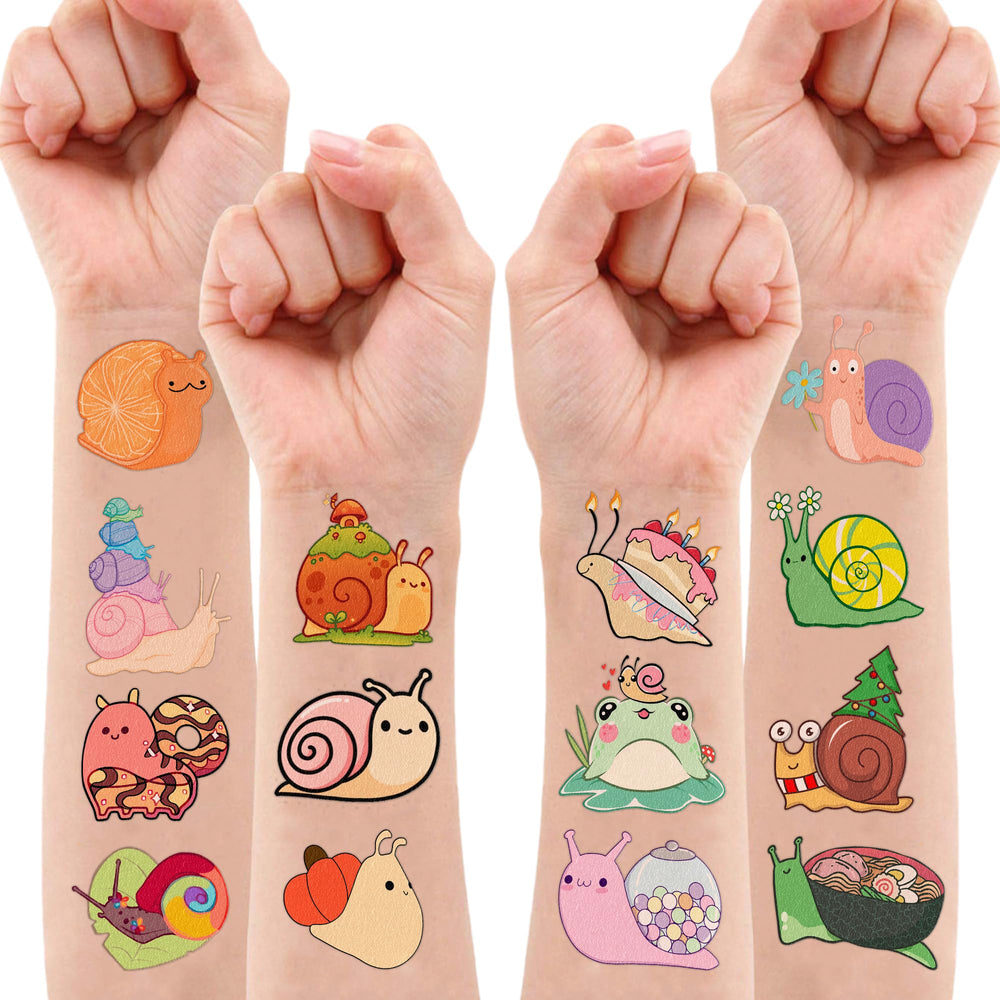 MeoIsDaBest snail tattoos boost creative photo memories for kids