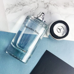 Mercedes-Benz For Men citrus-woody-note-scene illustrating daytime to evening versatility.