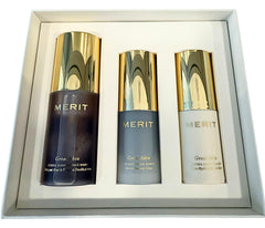 MERIT Mini Great Skin Trio: double cleanse face wash bottle for a refreshing cleansing routine