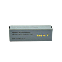 Merit Signature Lip texture close-up shows silky, weightless feel.
