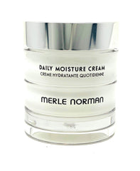 Merle Norman Daily Moisture Cream jar with rich texture for deep hydration on dry skin
