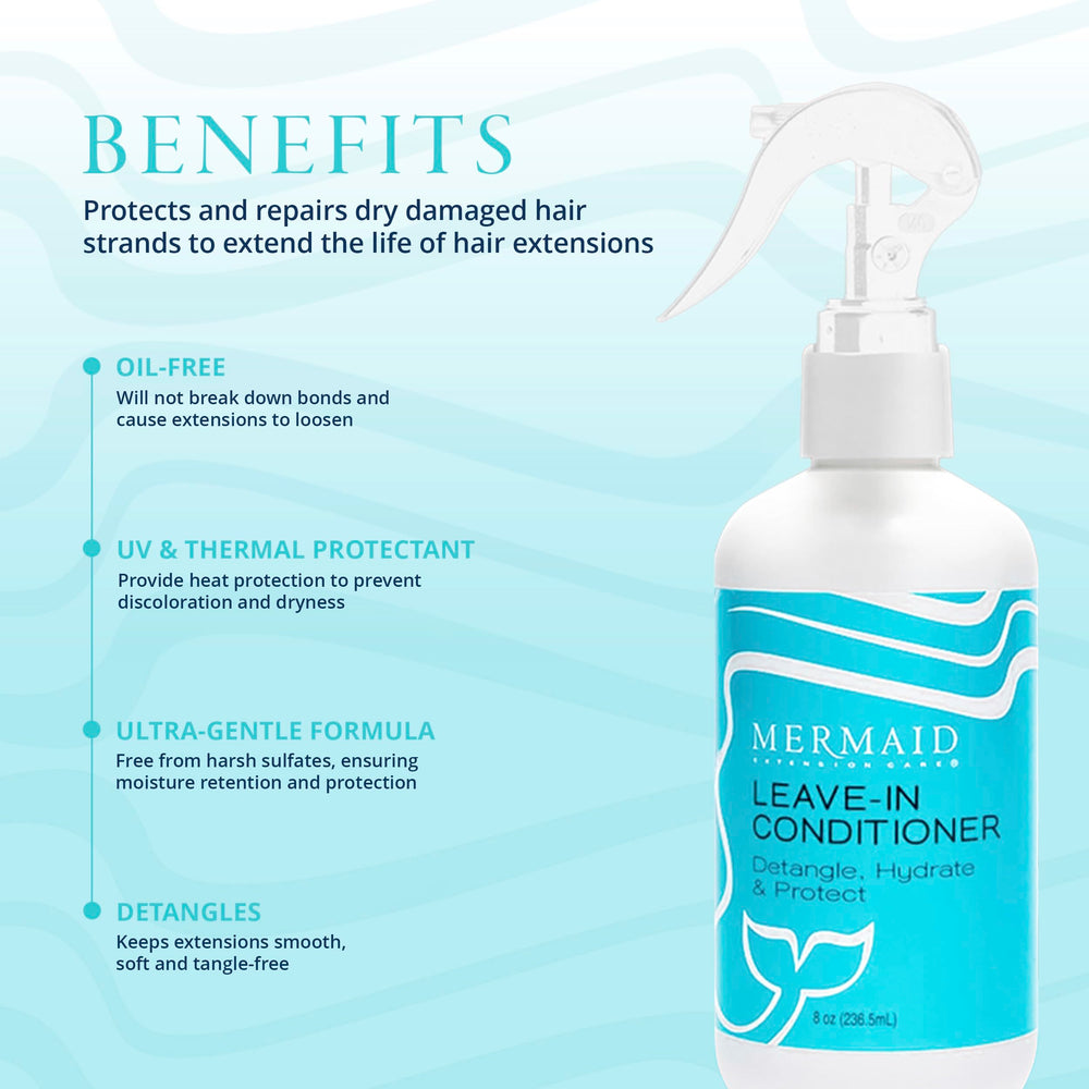 Mermaid Extension Care detangling comb helps glide through hair with less breakage.