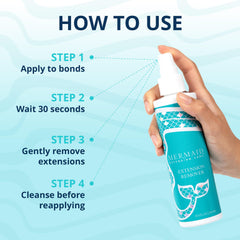 Mermaid Extension Care Extension Remover used in salon settings for versatile extension removal.