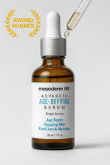 Firming action concept with Mesoderm RX serum illustration.