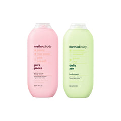 Method Daily Zen bottle—invigorating scent for a refreshing daily shower.
