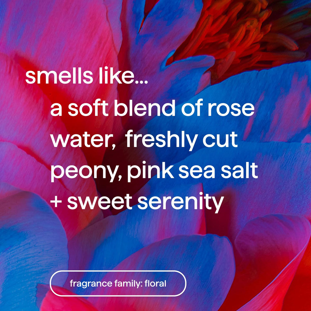Creamy lather from Method Pure Peace body wash on skin during shower.