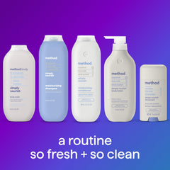 Bathroom scene featuring Method Simply Nourish for a refreshing routine