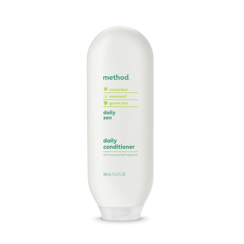 Method Daily Zen shampoo lather emphasizing sulfate-free, refreshing cleanse