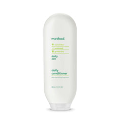Method Daily Zen shampoo lather emphasizing sulfate-free, refreshing cleanse