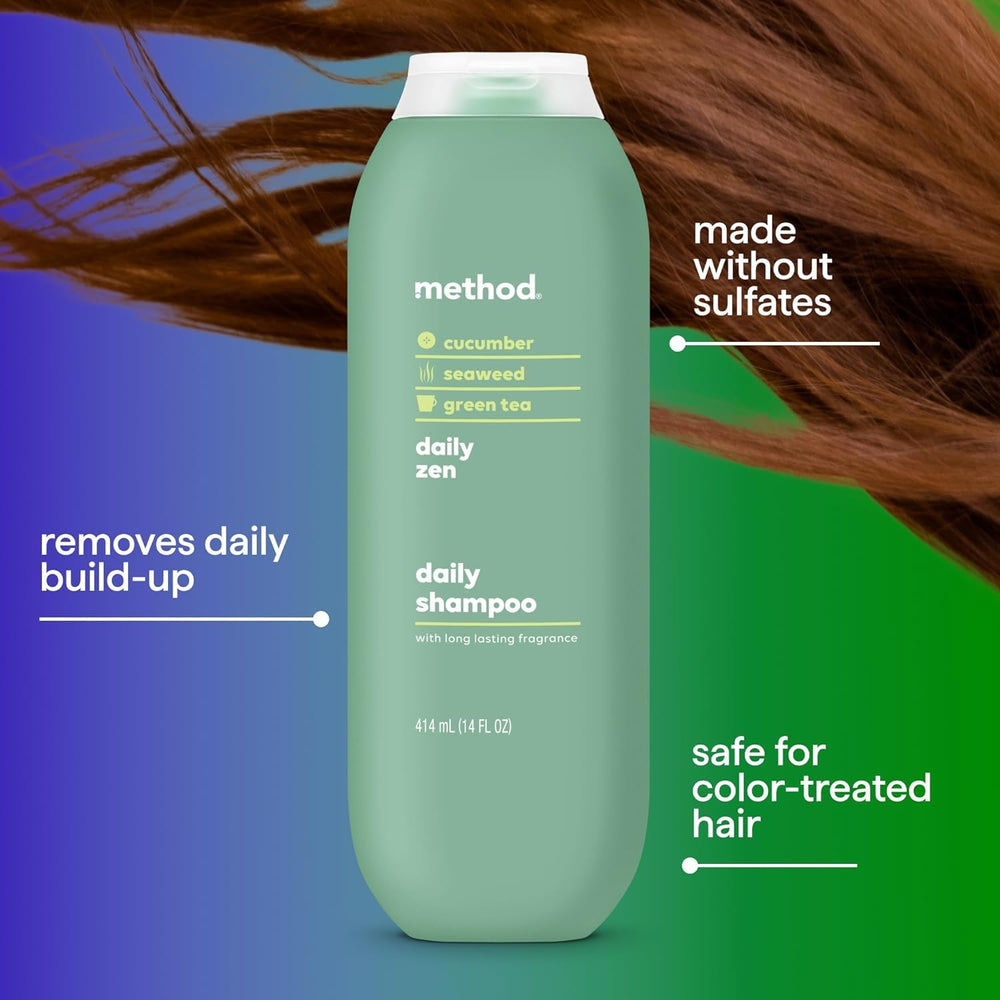 Method Everyday Shampoo Daily Zen green tea extract close-up hints soothing aroma