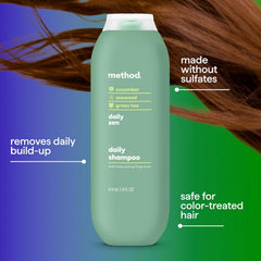 Method Everyday Shampoo Daily Zen green tea extract close-up hints soothing aroma