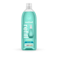 Method Waterfall gel hand soap refill 34oz front view for easy replenishment
