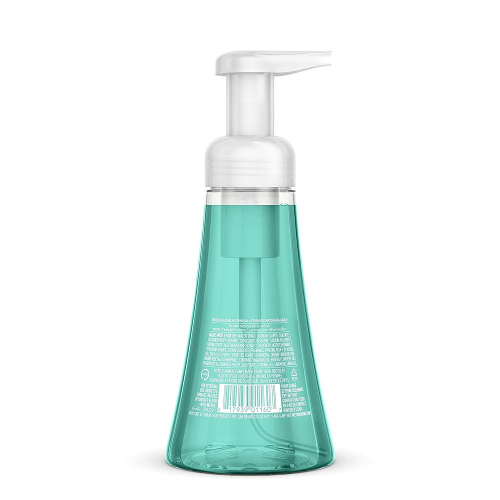 Method Lemon Mint foaming soap bottle providing zesty lift and soft skin