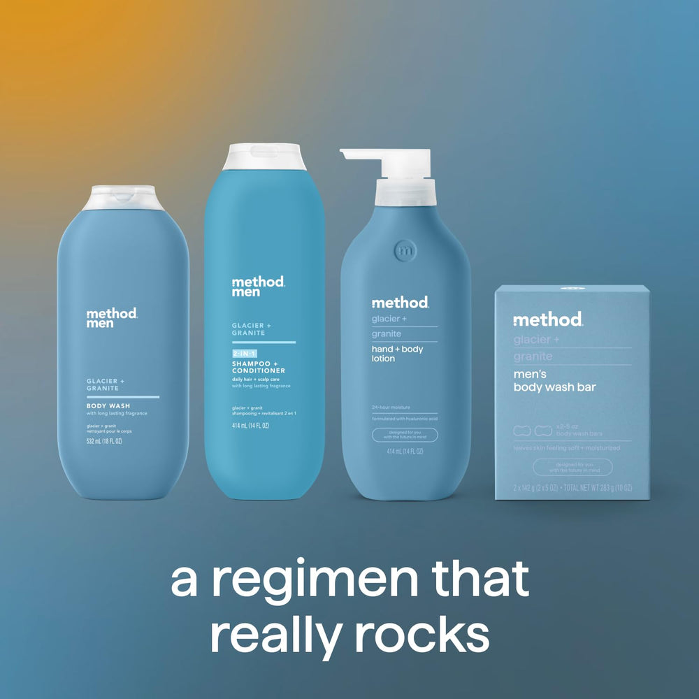 Arctic shower ambience with Method Men Body Wash Glacier Granite