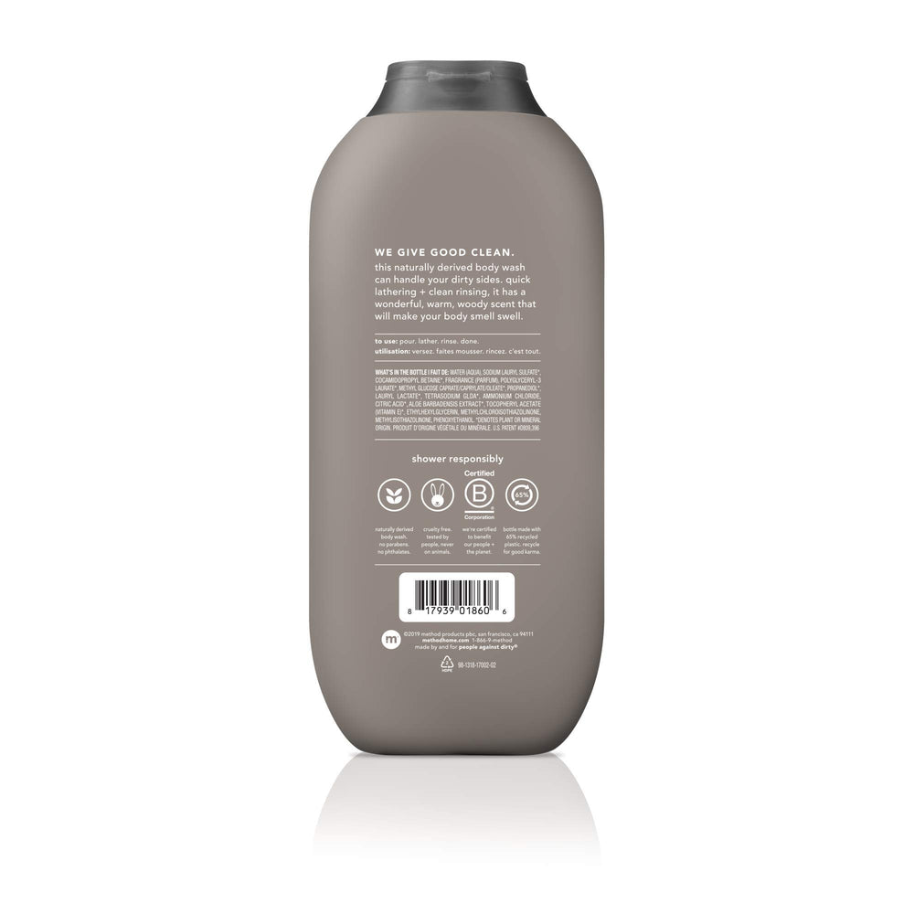 Method Men Sea + Surf bottle pour, quick-lathering for fast showers